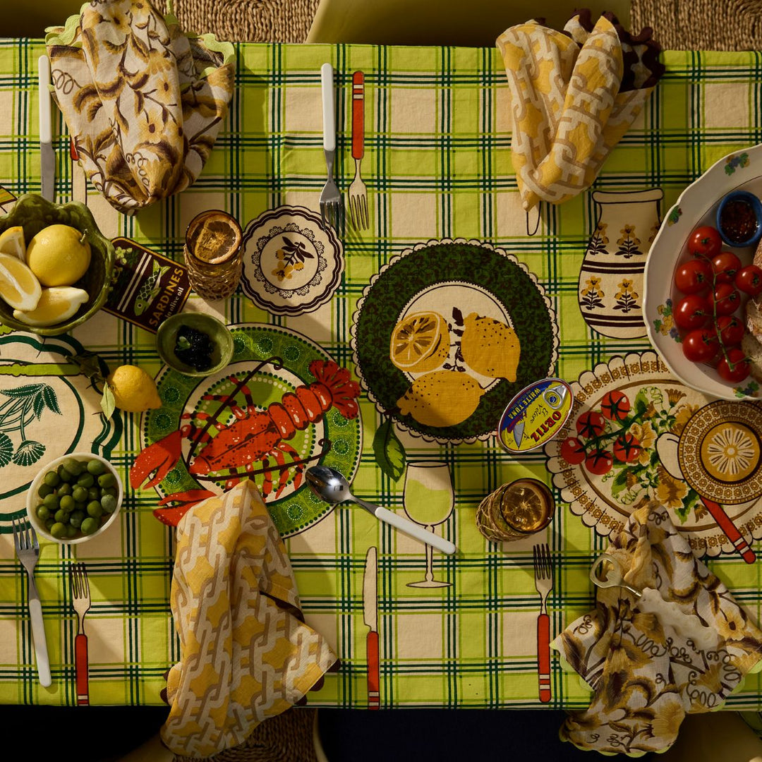 Isla Linen Table Cloth - Sage x Clare - Ruby's Home Store