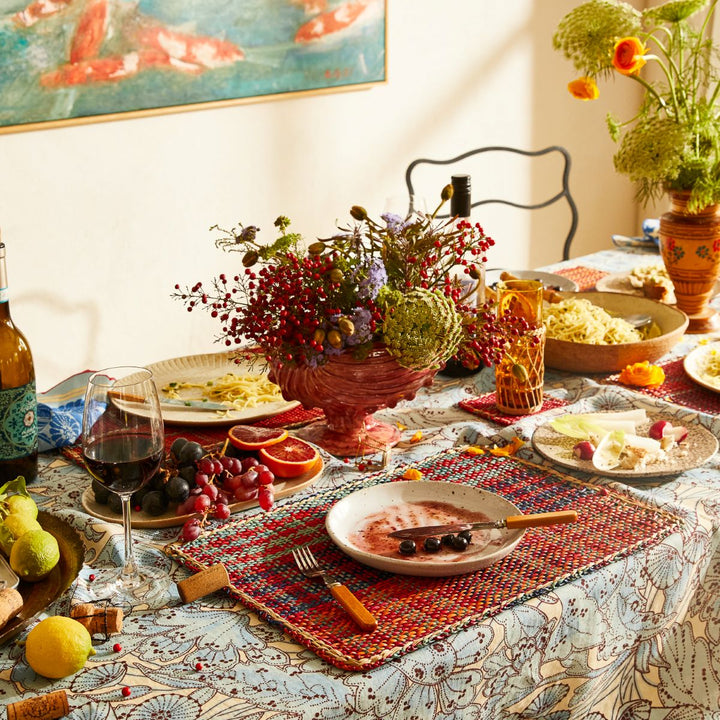 Isla Placemat Set - Crimson - Sage x Clare - Ruby's Home Store