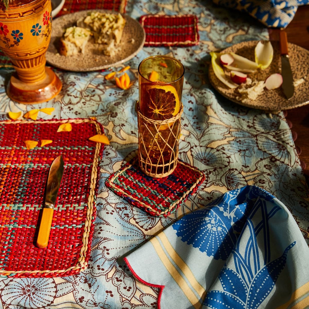 Isla Placemat Set - Crimson - Sage x Clare - Ruby's Home Store