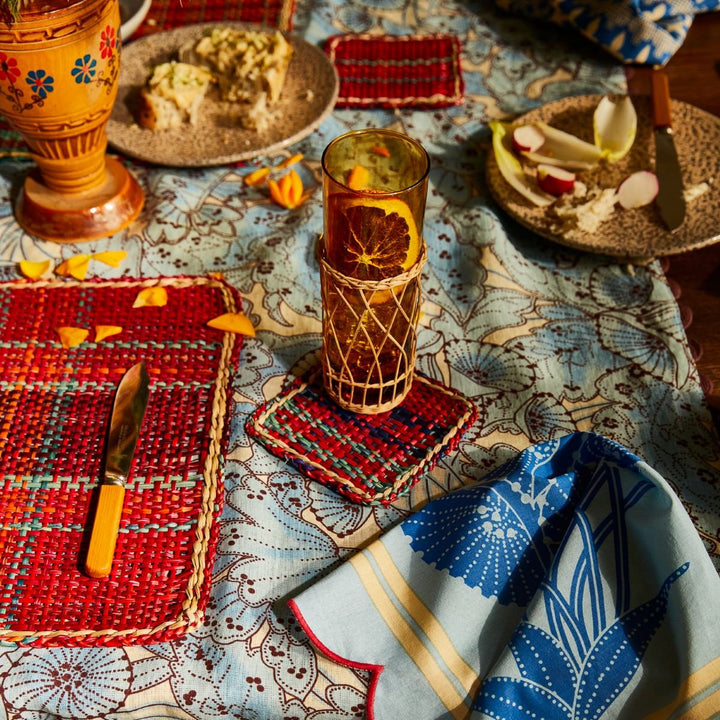 Isla Placemat Set - Crimson - Sage x Clare - Ruby's Home Store