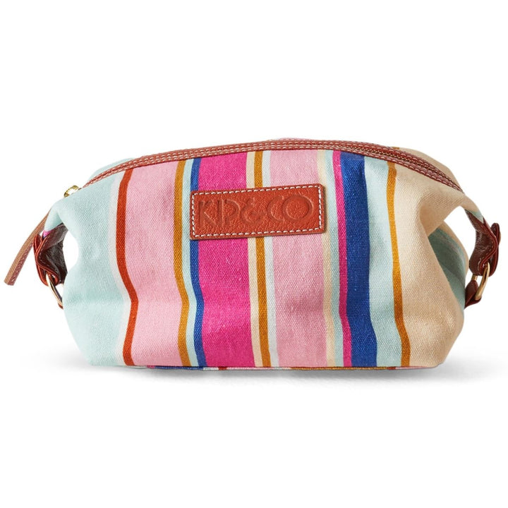 Jaipur Stripe Toiletry Bag - Kip & Co - Ruby's Home Store