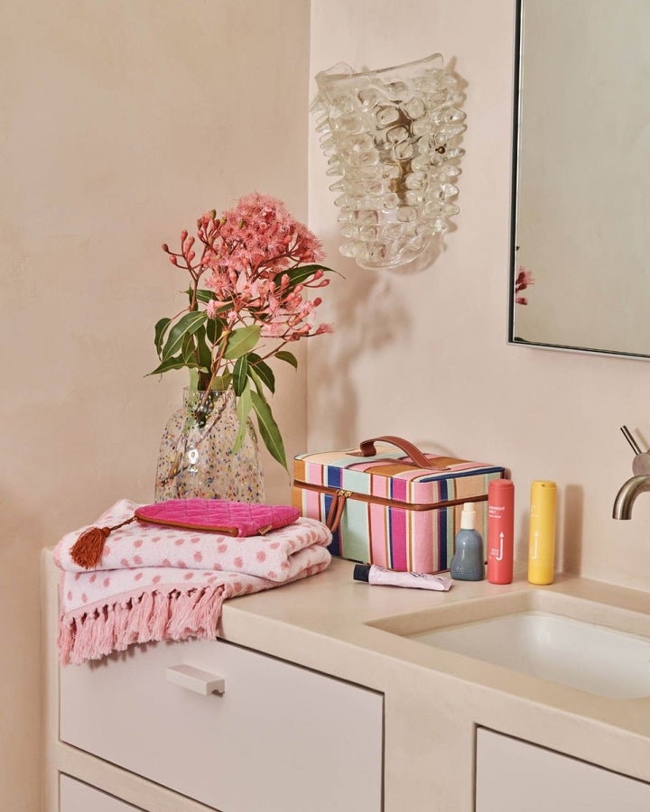 Jaipur Stripe Toiletry Case - Kip & Co - Ruby's Home Store