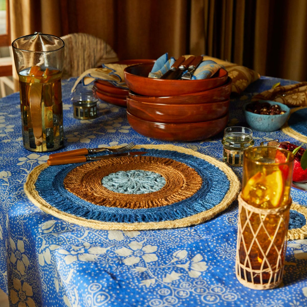 Jaya Placemat Set - Lapis - Sage x Clare - Ruby's Home Store