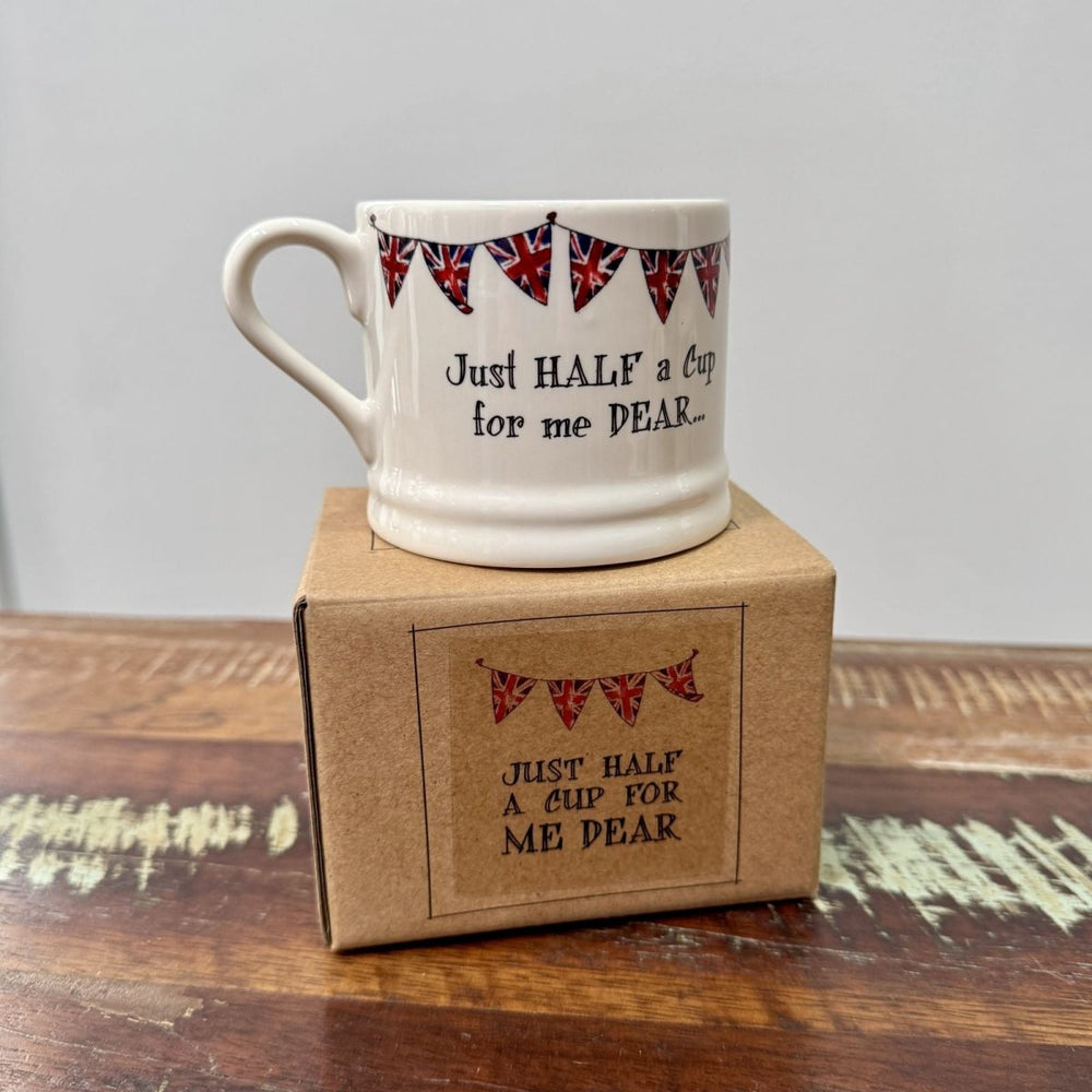 Just Half a Cup Bunting Mug - Ruby's Home Store