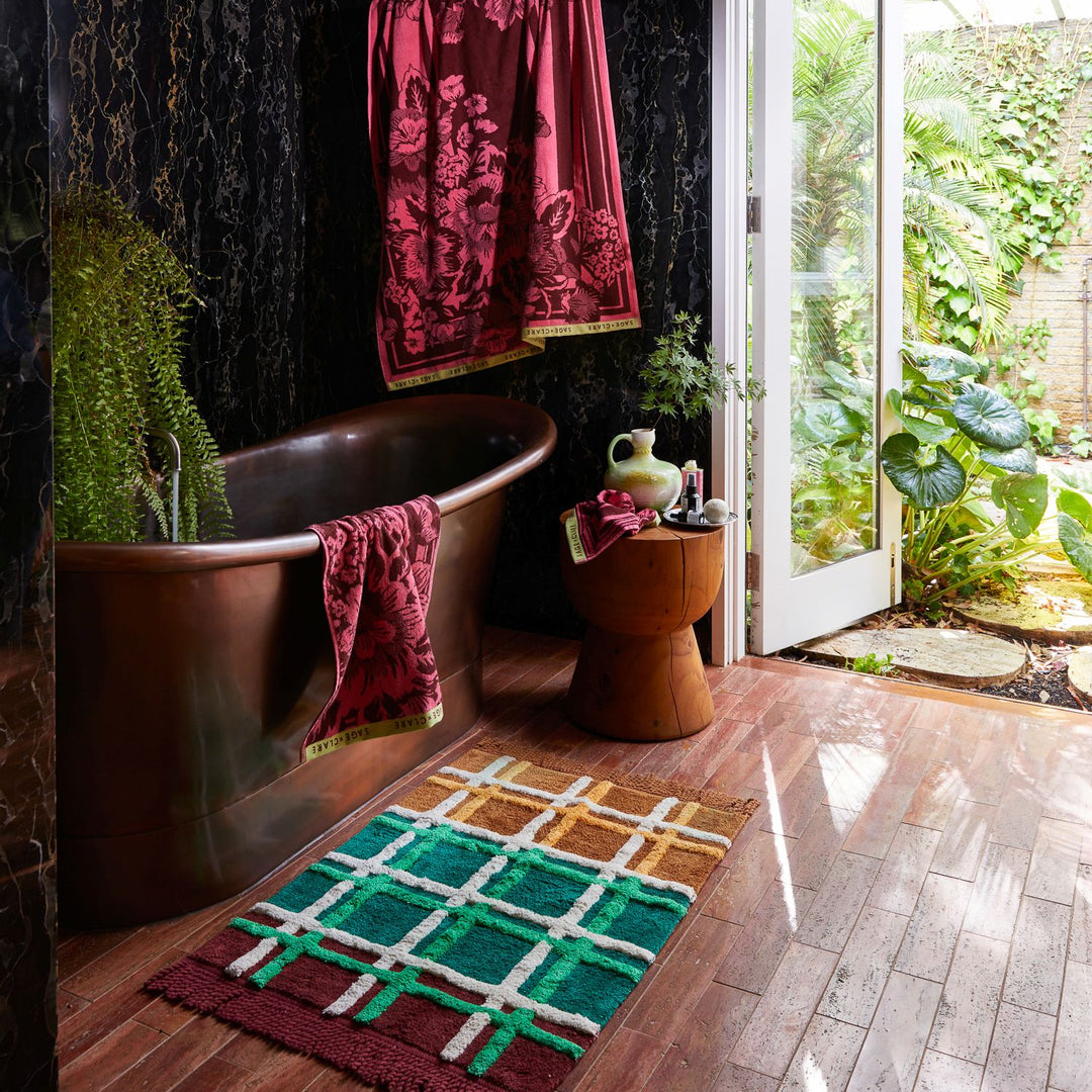 Karina Bath Mat - Verdant - Sage x Clare