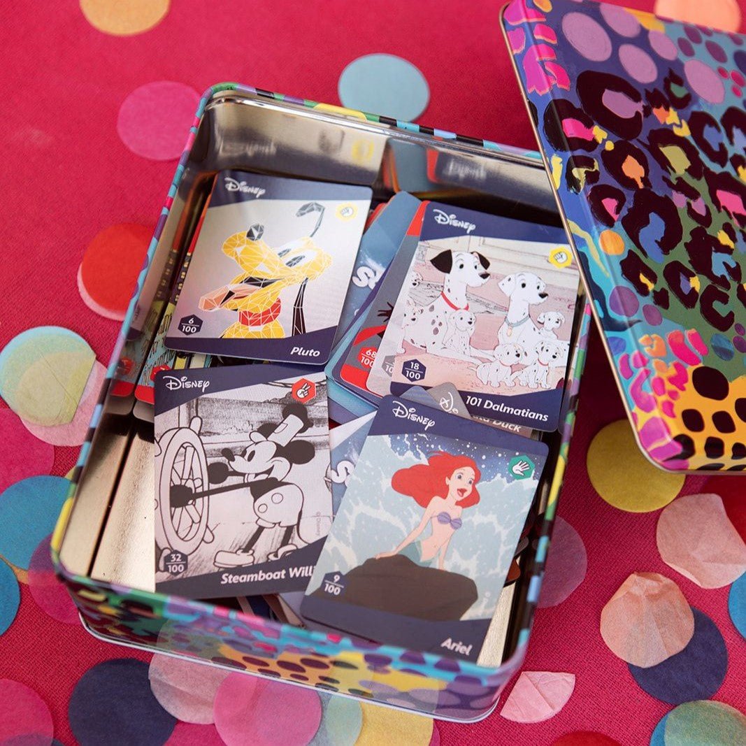 Kasey Rainbow Electric Leopard Biscuit Tin - Ruby&