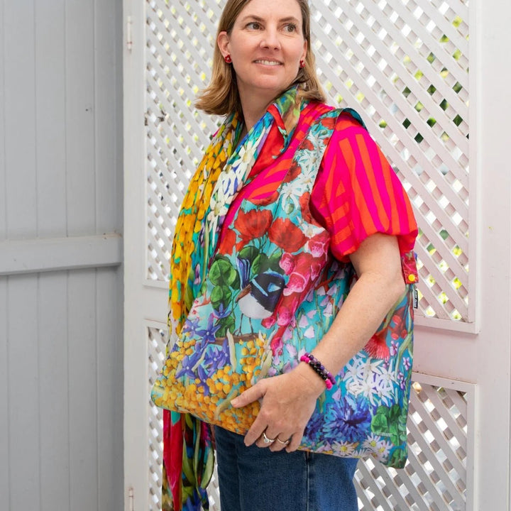 Kate Quinn Little Wrens Shopping Bag - Ruby Olive - Ruby's Home Store