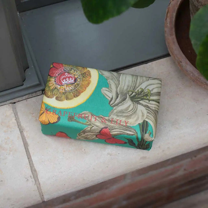Kew Gardens Grapefruit & Lily Bar Soap - Ruby's Home Store