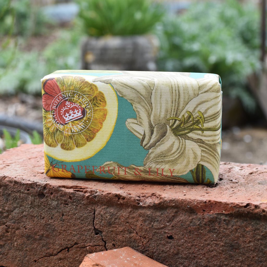 Kew Gardens Grapefruit & Lily Bar Soap - Ruby's Home Store