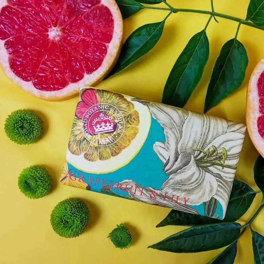 Kew Gardens Grapefruit & Lily Bar Soap - Ruby's Home Store