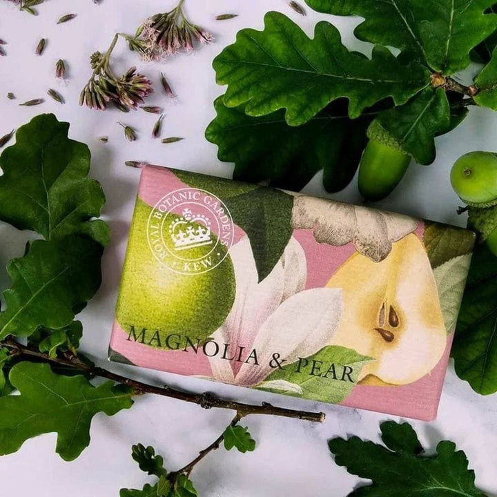 Kew Gardens Magnolia & Pear Soap Bar - Ruby's Home Store