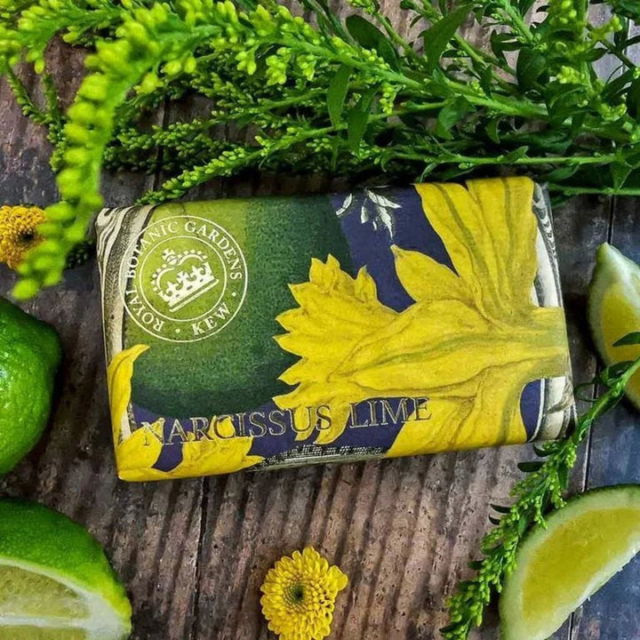 Kew Gardens Narcissus & Lime Soap Bar - Ruby's Home Store