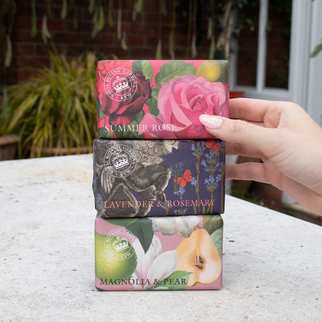 Kew Gardens Summer Rose Bar Soap - Ruby's Home Store