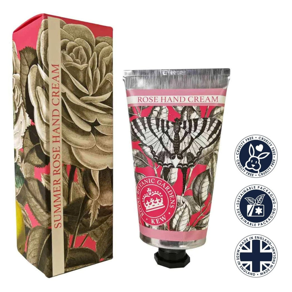 Kew Gardens Summer Rose Hand Cream - Ruby's Home Store