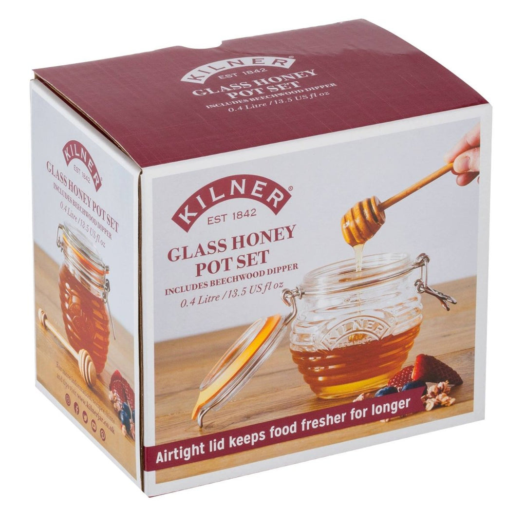 Kilner Honey Pot & Drizzler Spoon - Ruby's Home Store