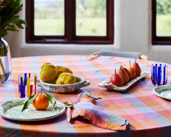 Tutti Frutti Linen Rectangular Tablecloth - Kip & Co