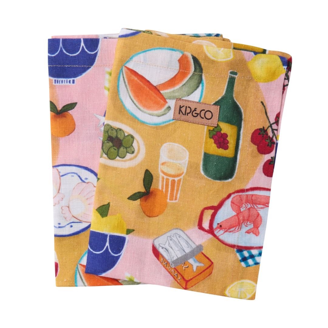 Kip & Co Supper Club Linen Napkins 4 piece Set - Ruby's Home Store