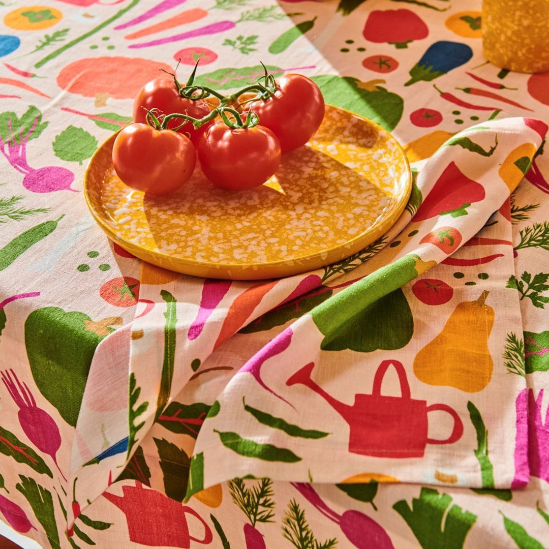 Kip & Co x Stephanie Alexander - Stephanies Round Linen Tablecloth - Ruby's Home Store