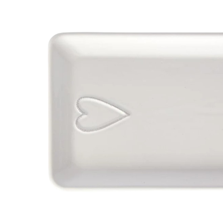 Ceramic Heart Rectangle Plate