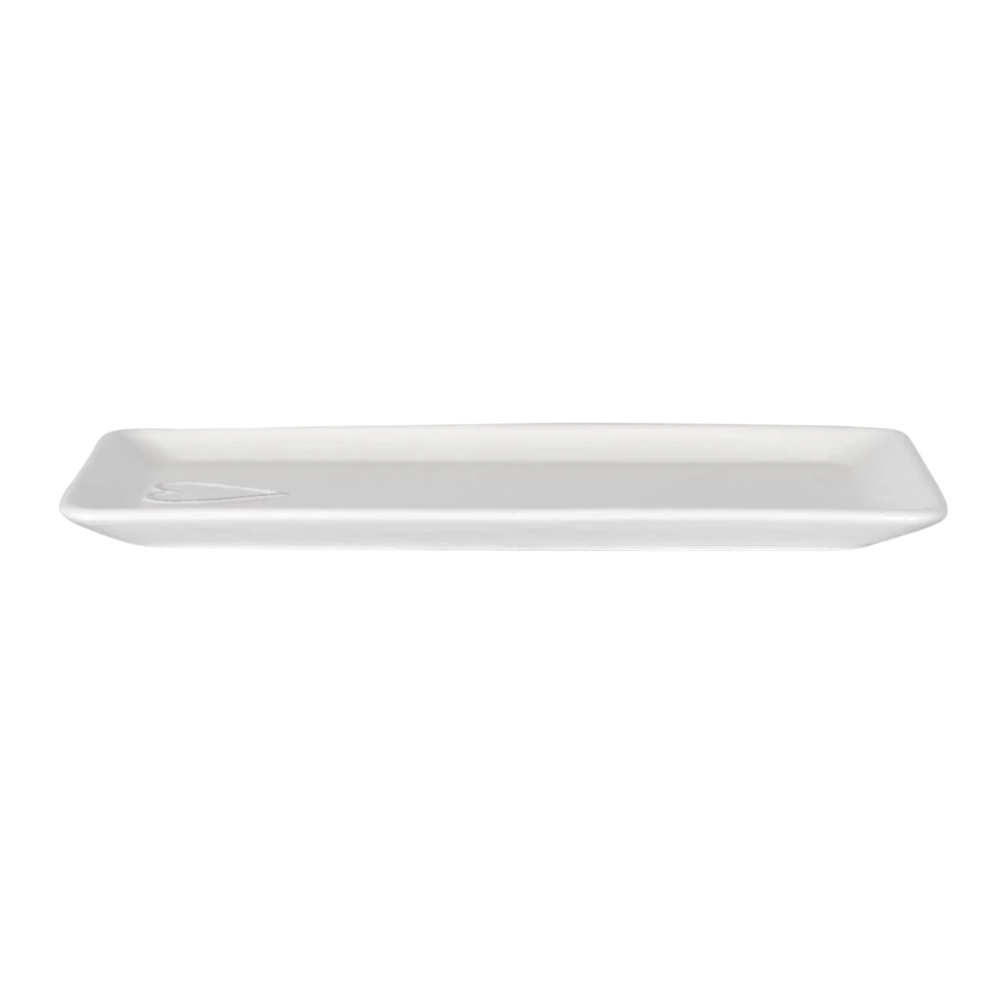 Ceramic Heart Rectangle Plate