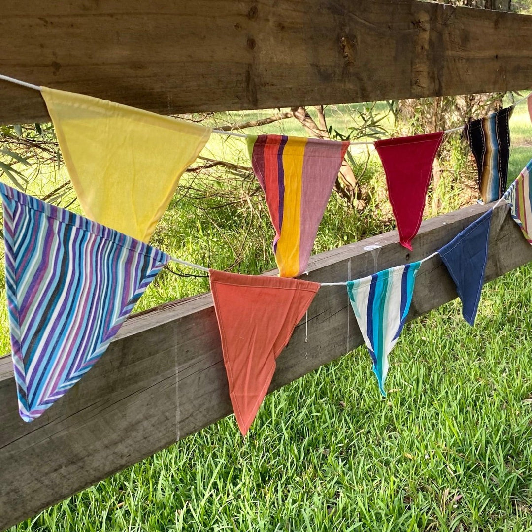 Large Striped Bunting - 10metres - Ruby's Home Store