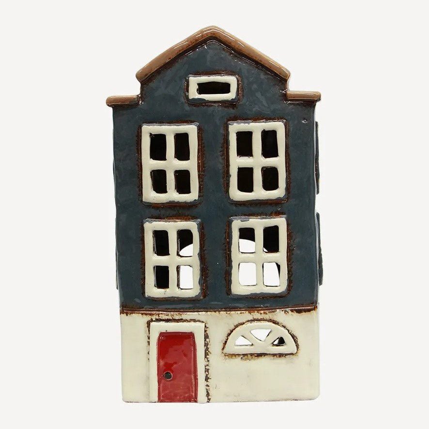 Large Tea Light House - Nordic Navy - Ruby's Home Store
