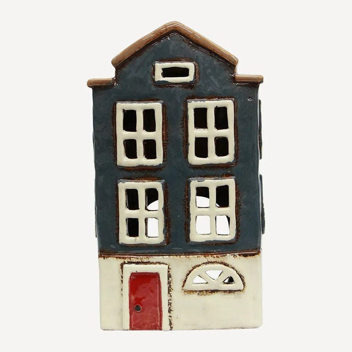 Large Tea Light House - Nordic Navy - Ruby's Home Store