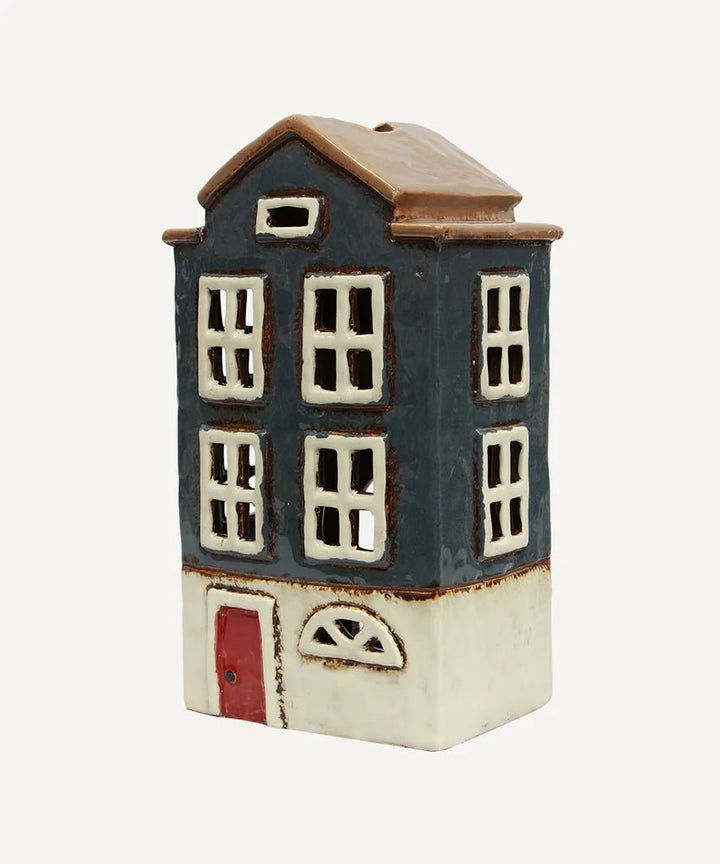 Large Tea Light House - Nordic Navy - Ruby's Home Store
