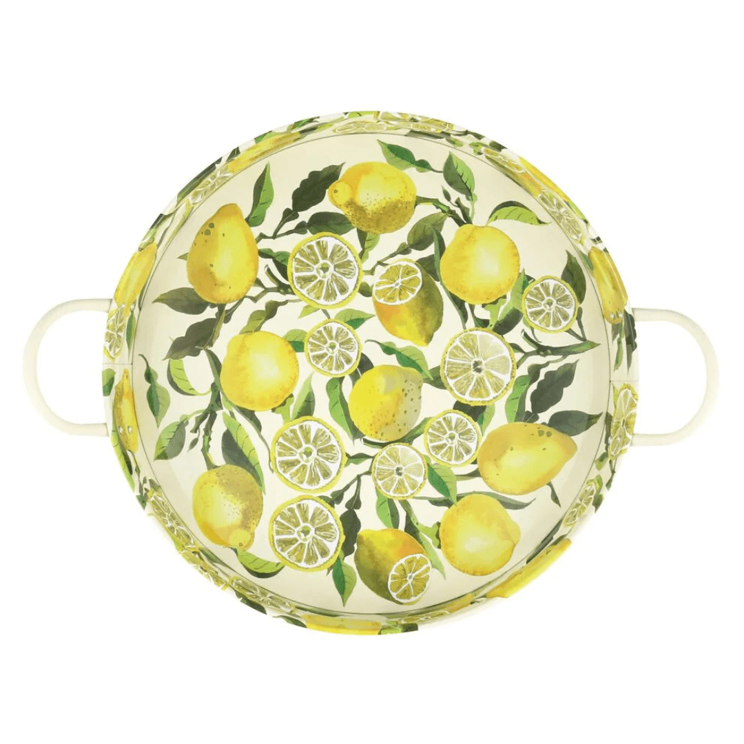 Lemon Large Metal Handle Tin Tray - Emma Bridgewater - Ruby's Home Store