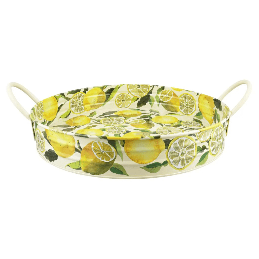 Lemon Large Metal Handle Tin Tray - Emma Bridgewater - Ruby's Home Store