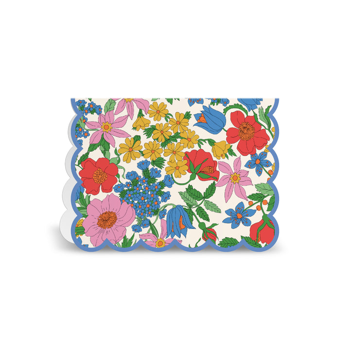 Colorful floral design on a white background