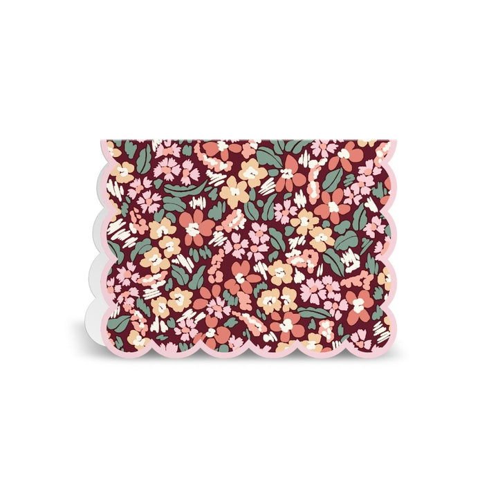 Liberty Scalloped Notecard Set - Ruby&