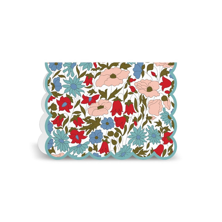 Liberty Scalloped Notecard Set - Ruby&
