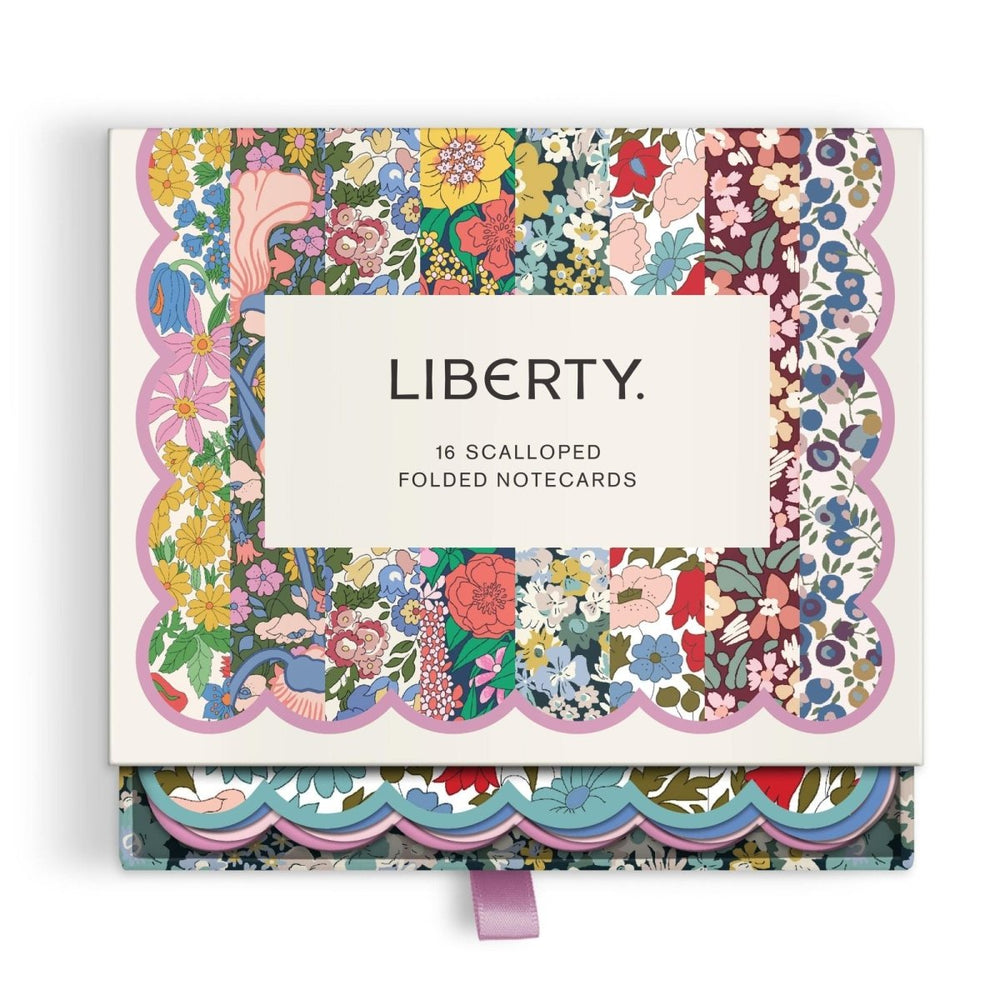 Liberty Scalloped Notecard Set - Ruby's Home Store