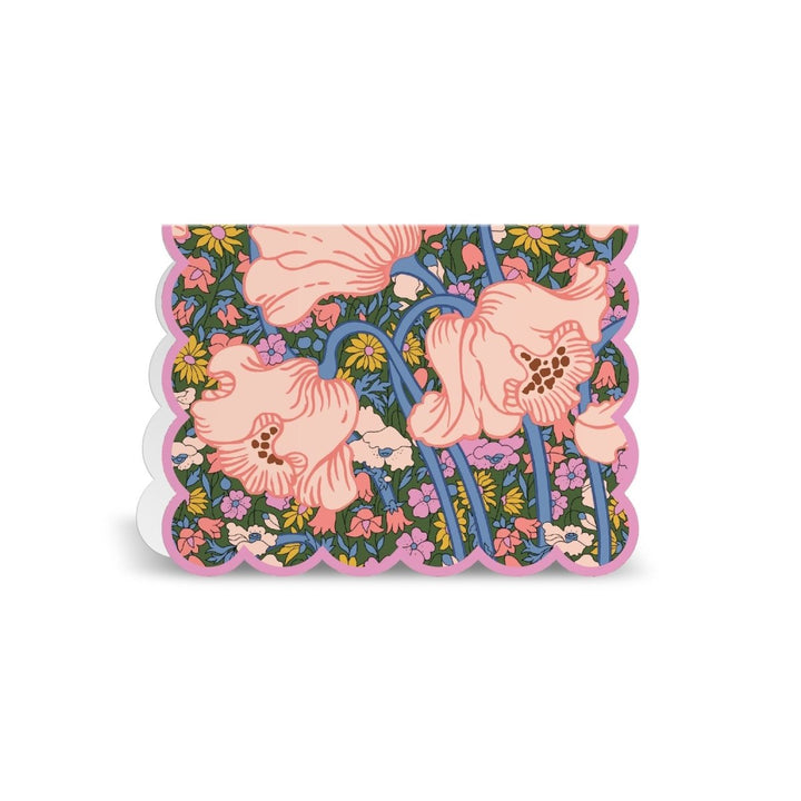 Liberty Scalloped Notecard Set - Ruby&