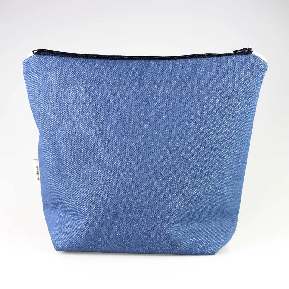 Lighthouse Embroidered Wash Bag/ Cosmetic Bag Poppy Treffry - Ruby&