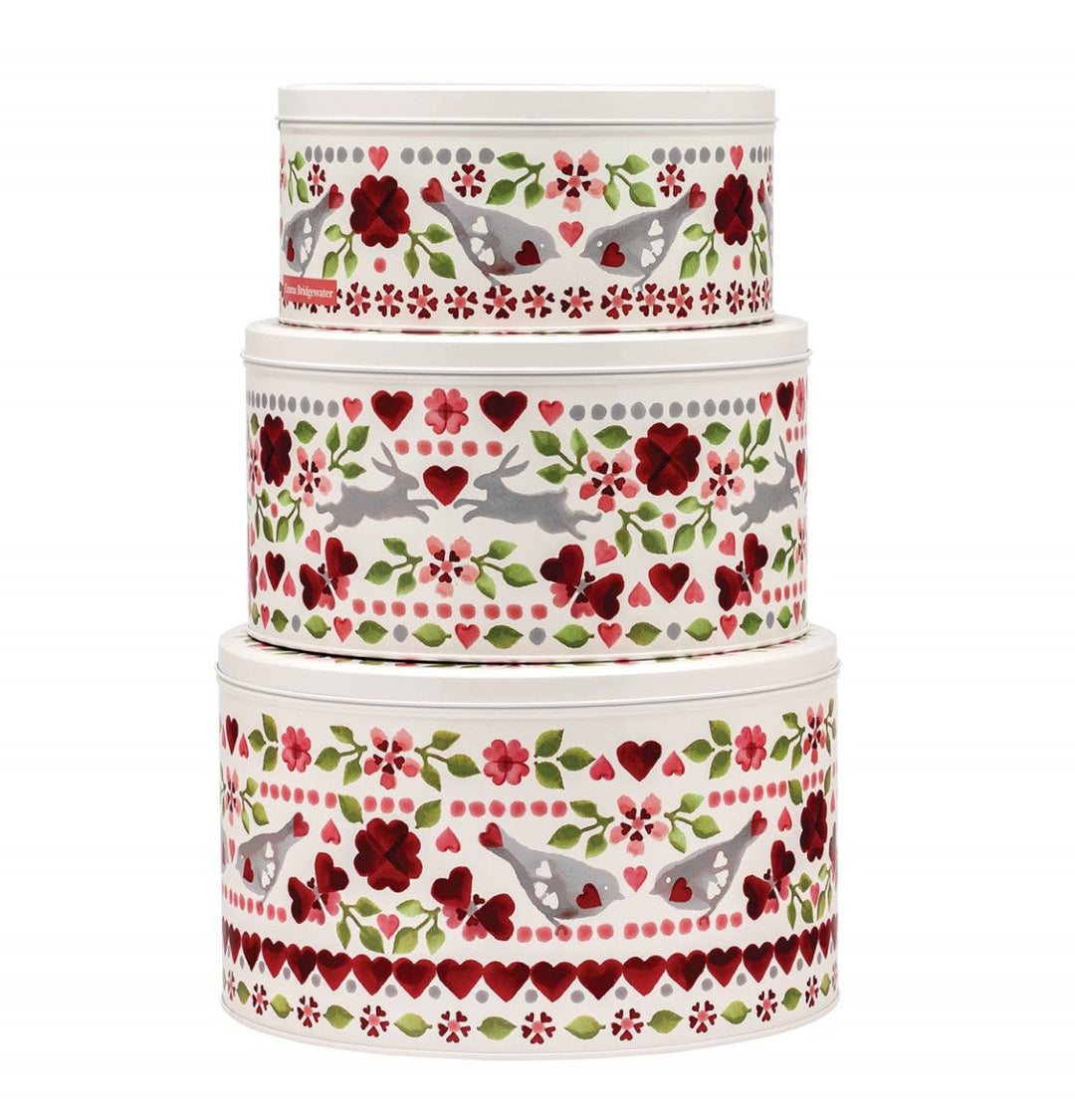 Love Birds Cake Tins - Set of 3 - Emma Bridgewater - Ruby's Home Store