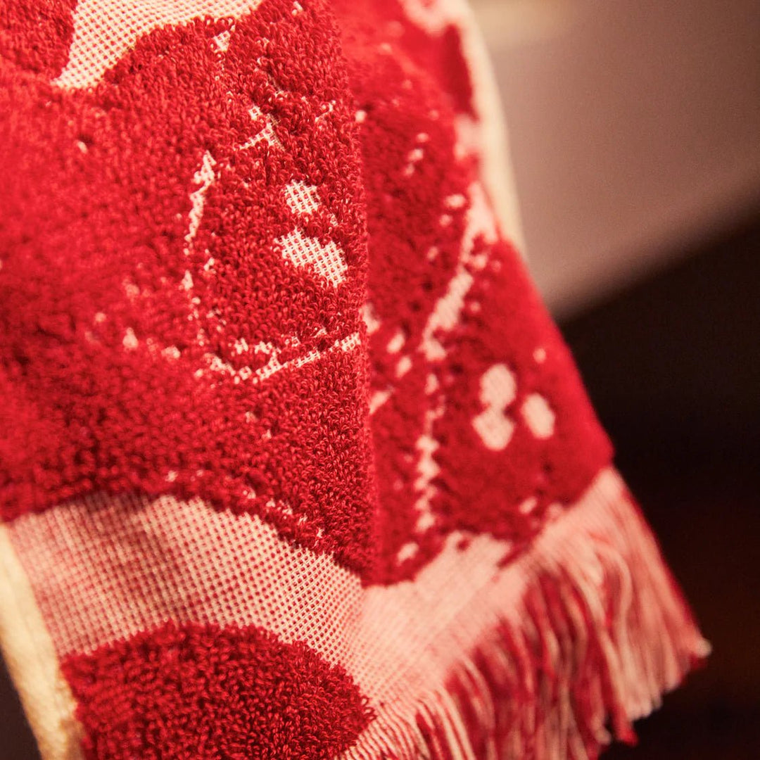 Lucia Face Washer - Crimson - Sage x Clare - Ruby's Home Store