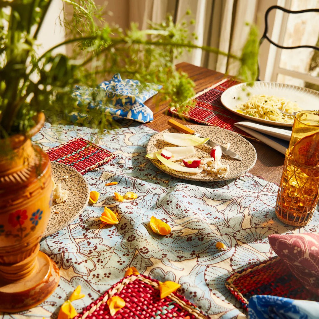 Lucia Linen Table Cloth - Cerulean - Sage x Clare - Ruby's Home Store