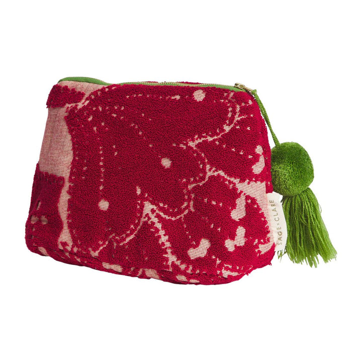 Lucia Terry Pouch - Crimson - Sage x Clare - Ruby's Home Store