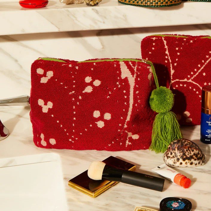 Lucia Terry Pouch - Crimson - Sage x Clare - Ruby's Home Store