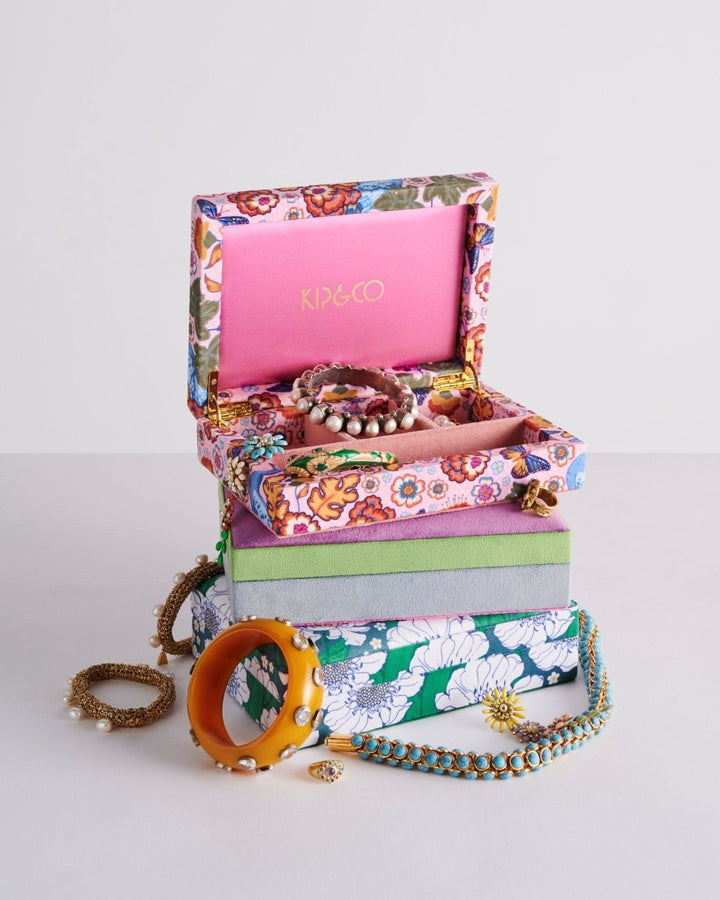 Lyon Small Velvet Jewellery Box - Kip & Co - Ruby's Home Store