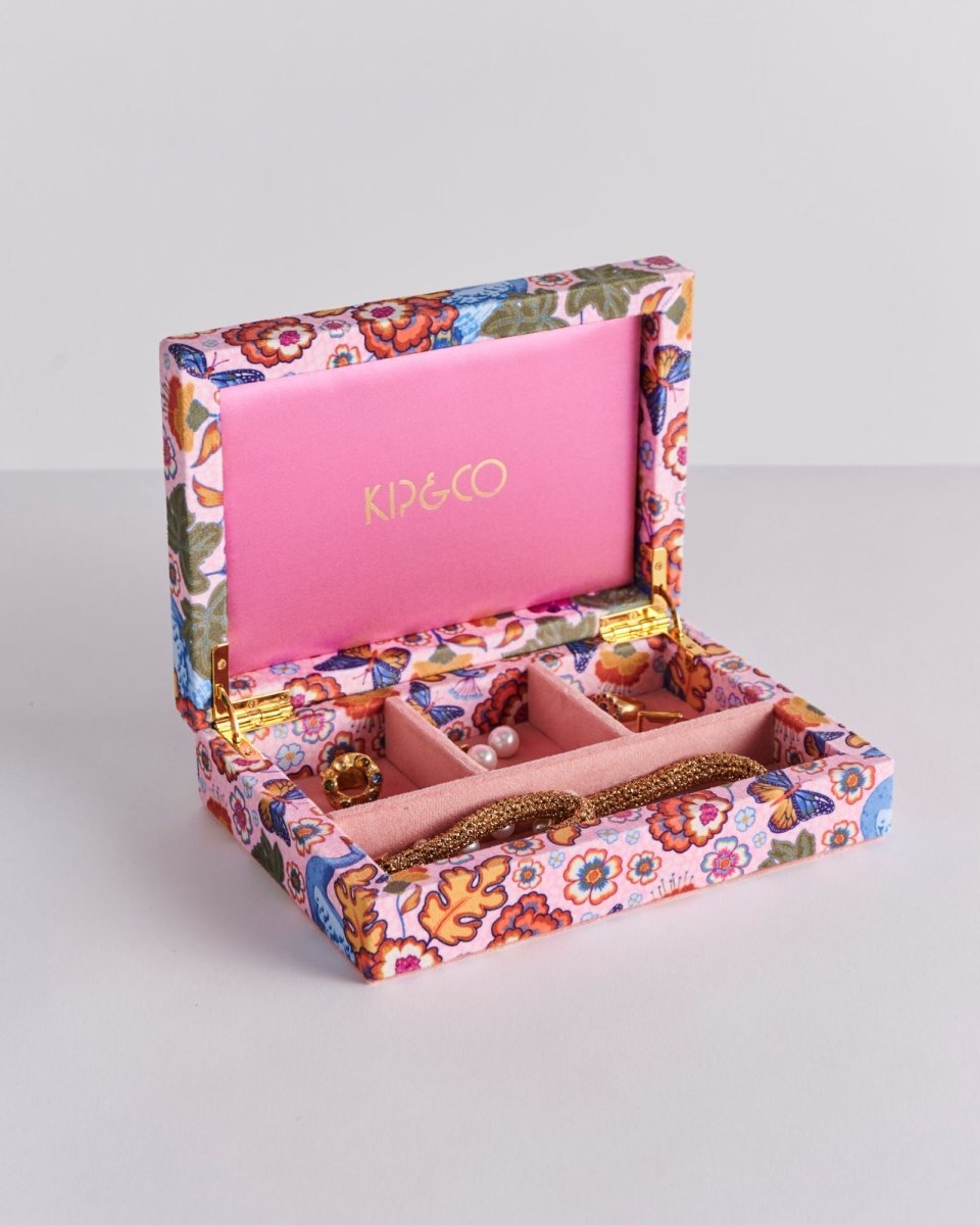 Lyon Small Velvet Jewellery Box - Kip & Co - Ruby's Home Store