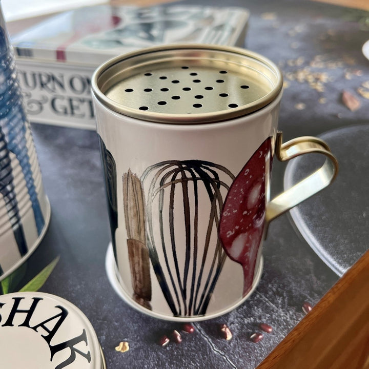 Making and Baking Sugar/Flour Shaker Tin - Black Toast - Emma Bridgewater - Ruby's Home Store