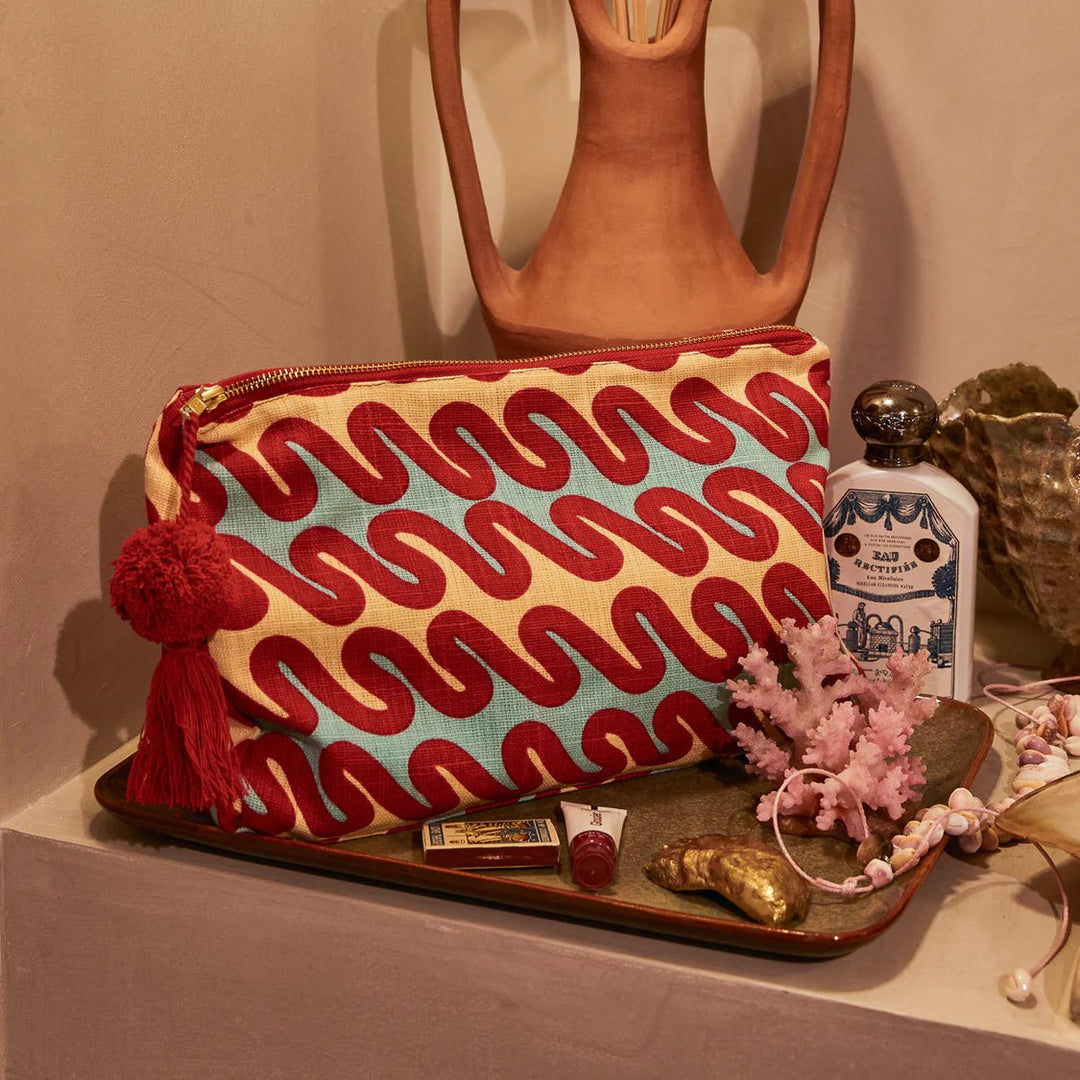 Marzia Cosmetic Bag - Sage x Clare - Ruby's Home Store