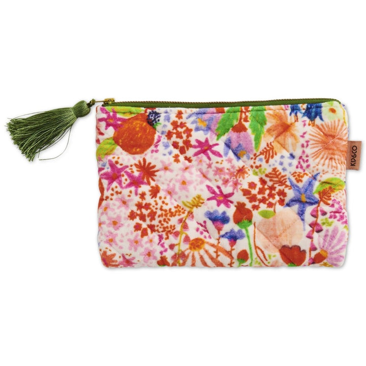 Meandering Meadow Velvet Cosmetic Purse - Kip & Co - Ruby's Home Store