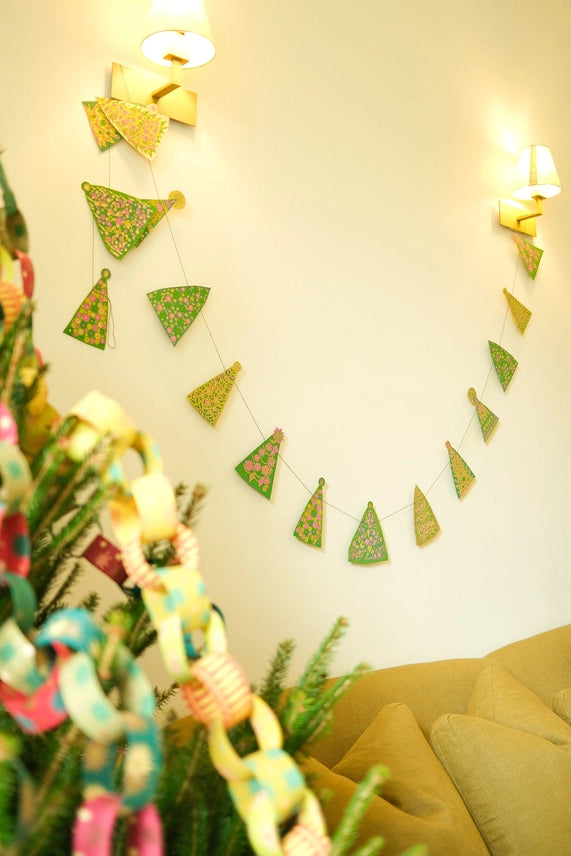Mid Century Trees Sewn Garland - East End Press
