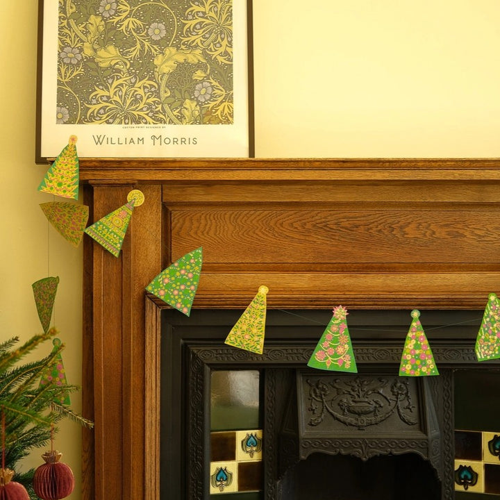 Mid Century Trees Sewn Garland - East End Press
