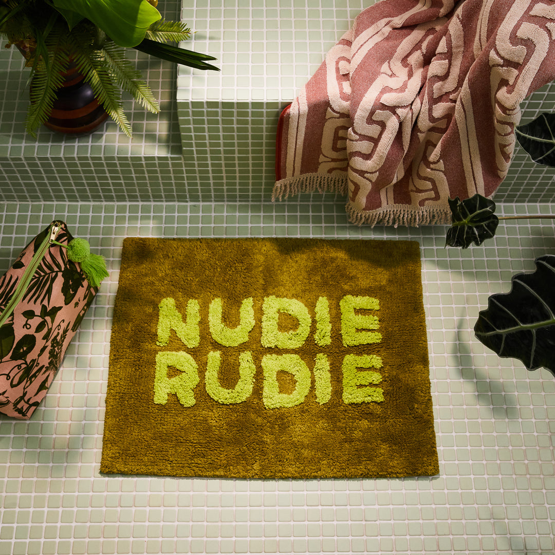 Mini Nudie Rudie Bath Mat - Artichoke - Sage x Clare