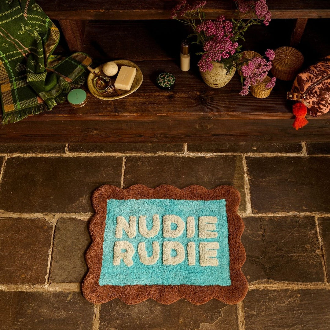 Mini Romy Nudie Rudie Bath Mat - Turquoise - Sage x Clare - Ruby&